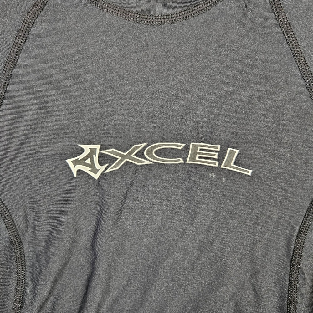 XCEL Hawaii Black Long Sleeve Rash Guard Swim Shirt Size 10 USA Made - Picture 2 of 8